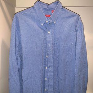 IZOD Long-Sleeve Button-Down Dress Shirt